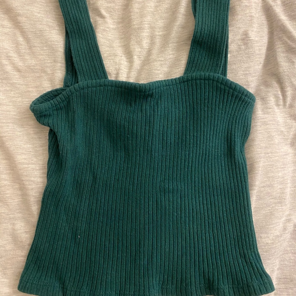 Robbed Cropped Tank Top